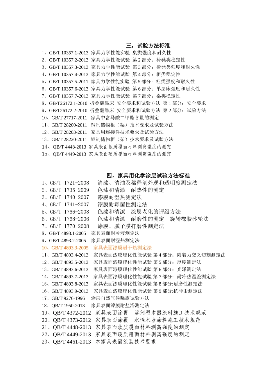 中国家具标准汇编 _第3页