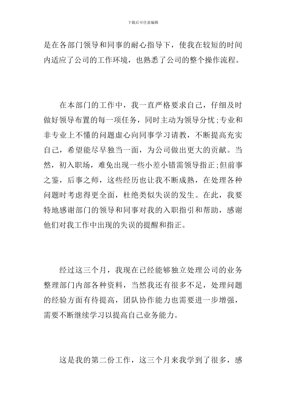 市场营销员个人试用期工作总结_第2页