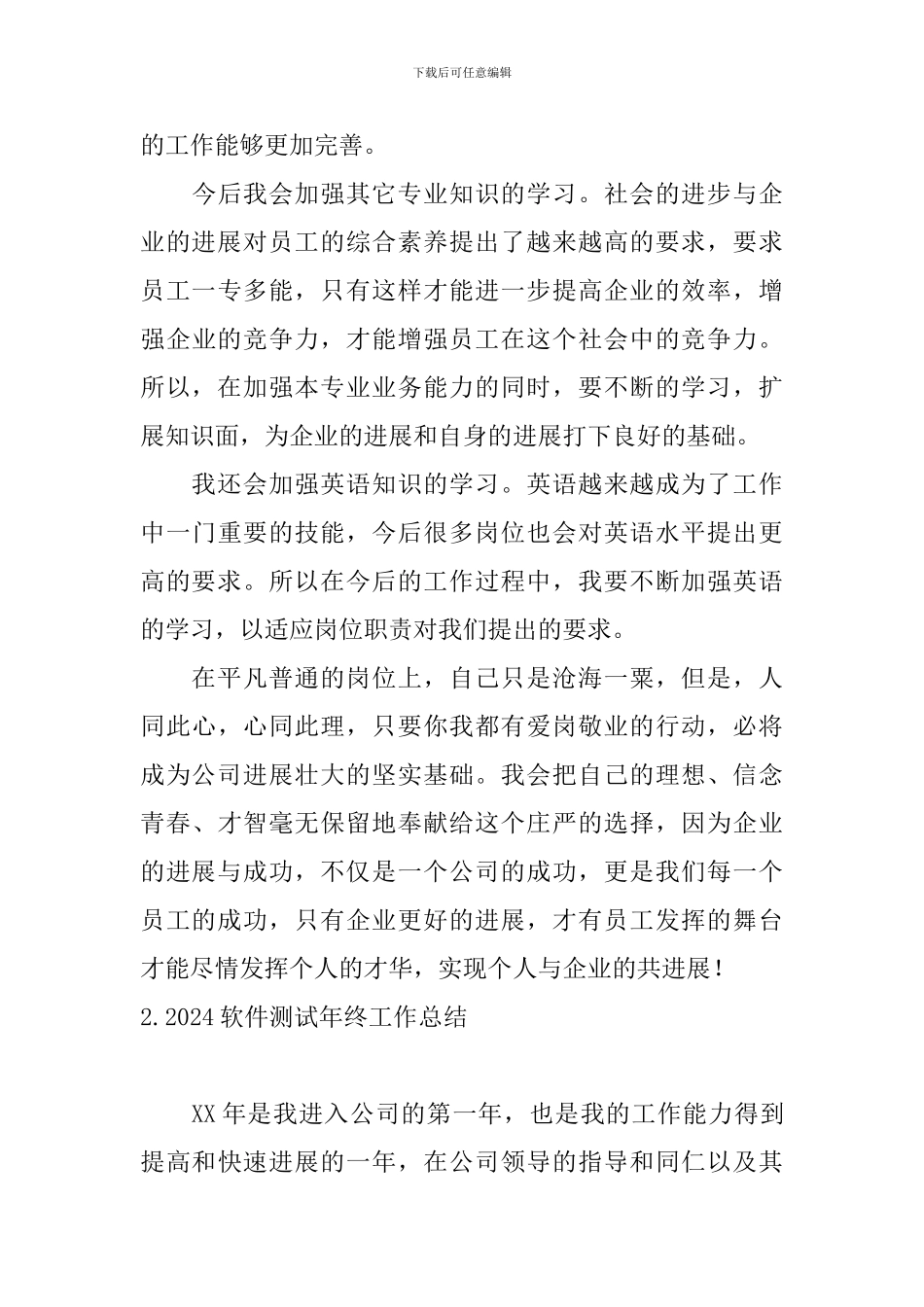 2024软件测试年终工作总结_第3页