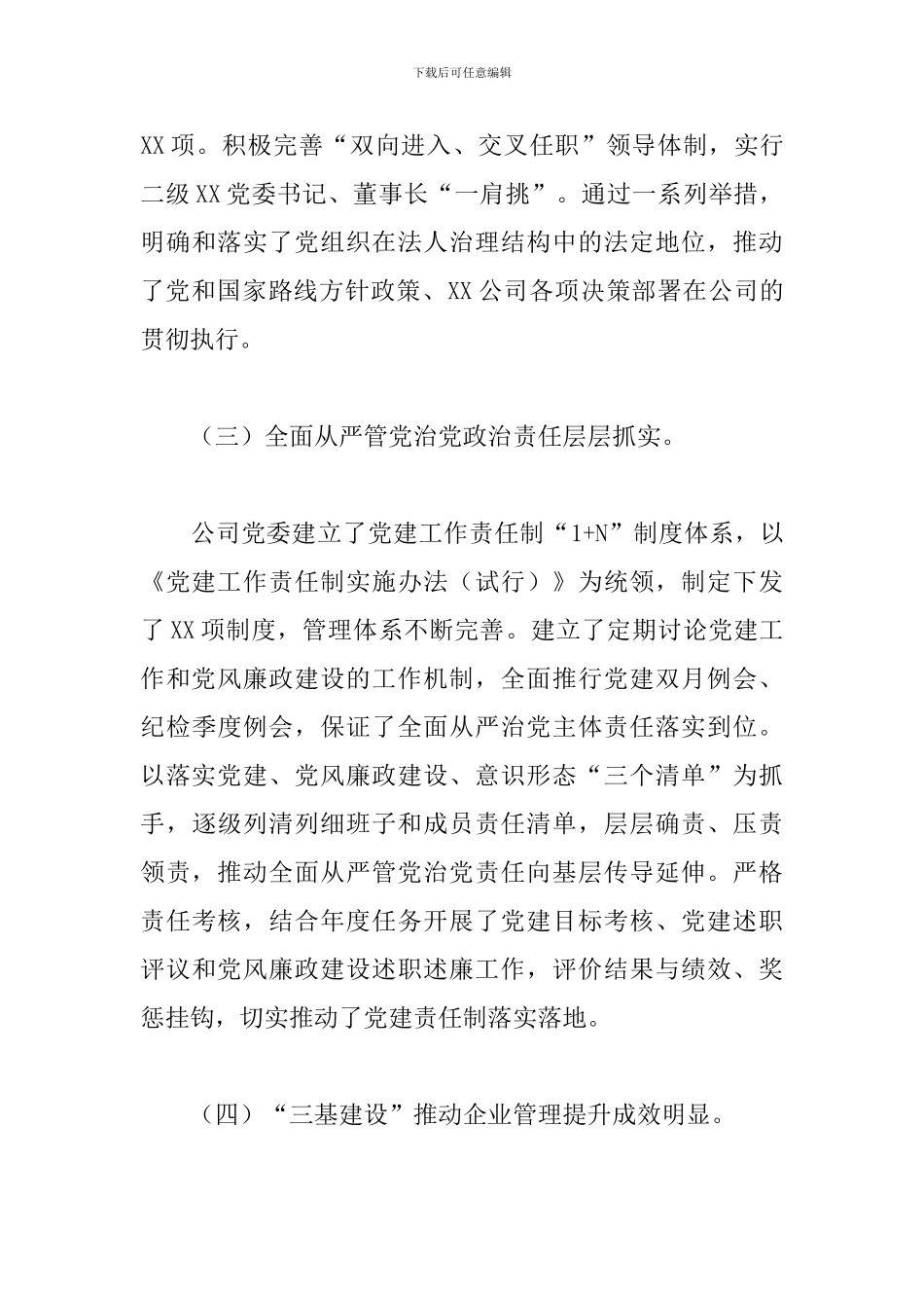 2024年度公司书记党建工作报告_第3页