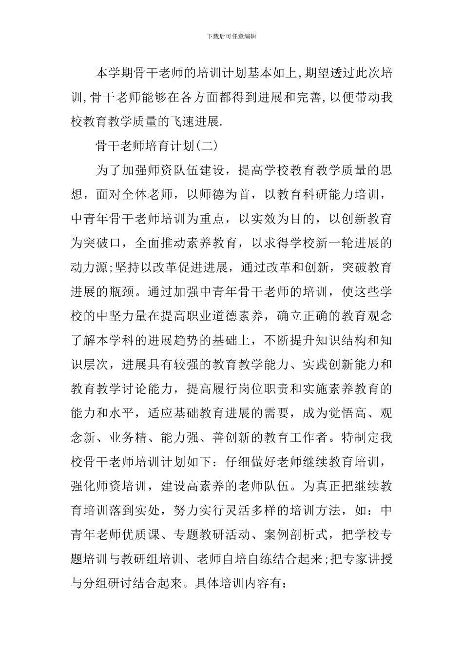 骨干教师培养计划_第3页