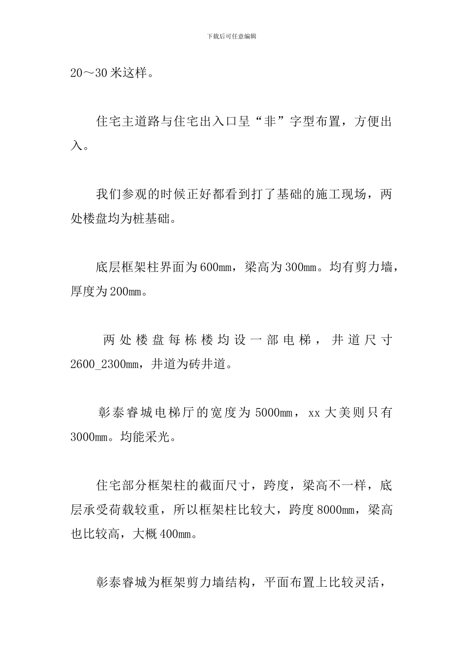 2024大学生工地实习报告_第3页