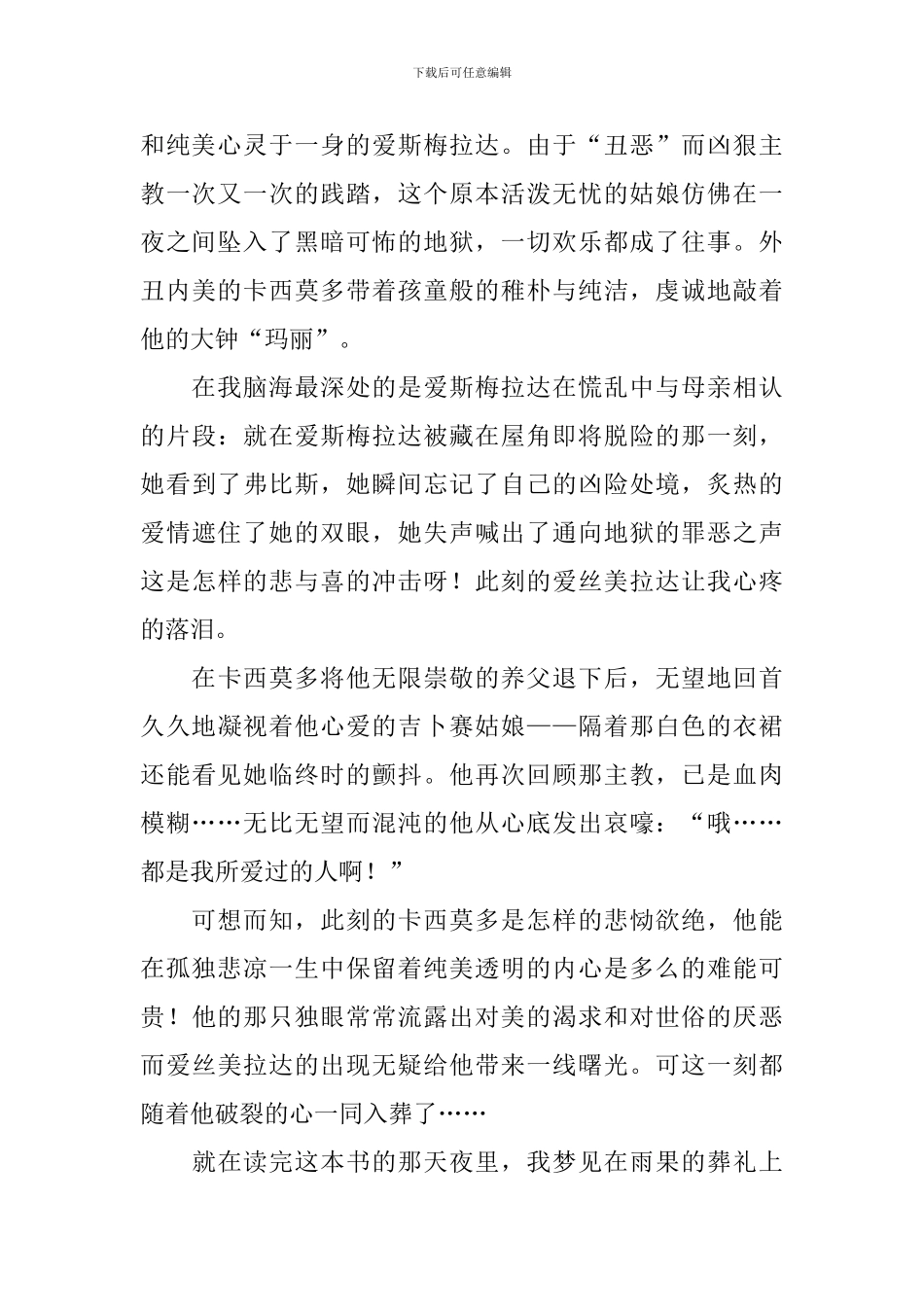 《巴黎圣母院》读书笔记_第2页