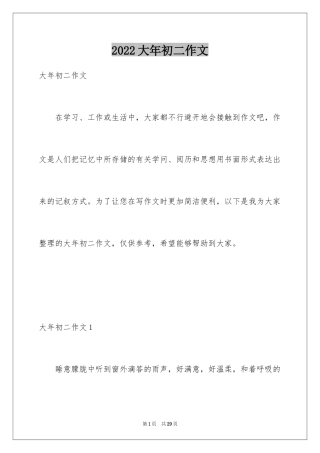 2024大年初二作文_6