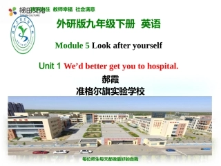 Unit1We’dbettergetyoutohospital.