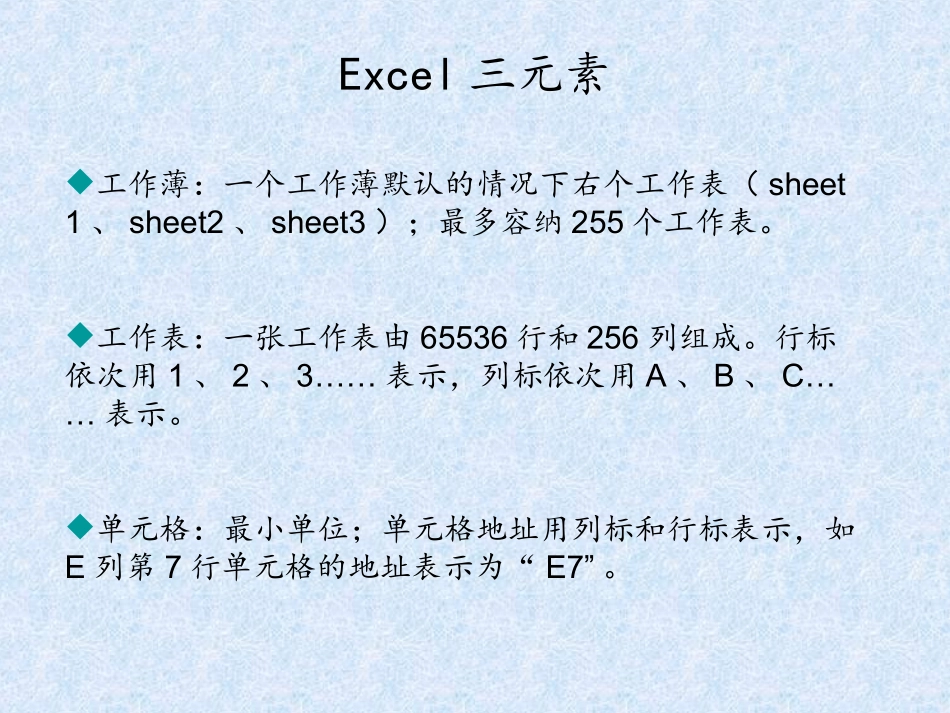 高一Excel界面介绍_第2页
