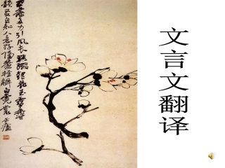 文言翻译方法ppt