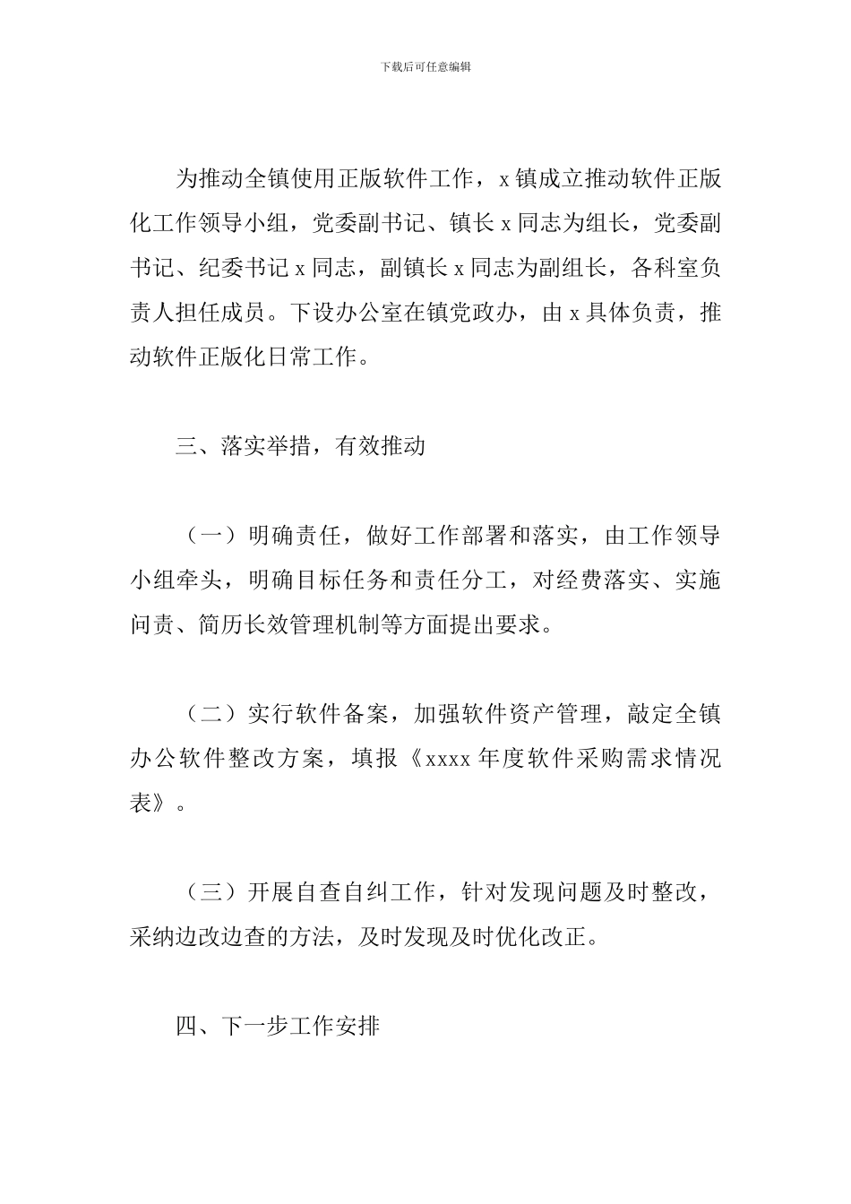 2024年乡镇软件正版化工作总结_第2页