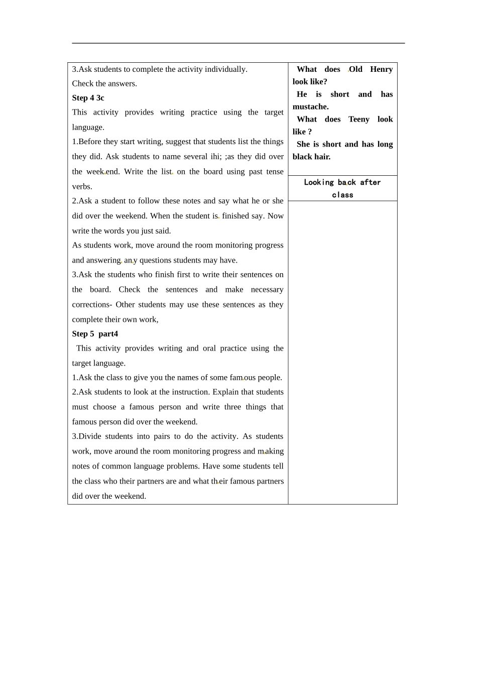 吉林省长春市104中七年级英语下册-Unit-1-What-does-he-look-like-Period-1教案-人教新目标版_第2页