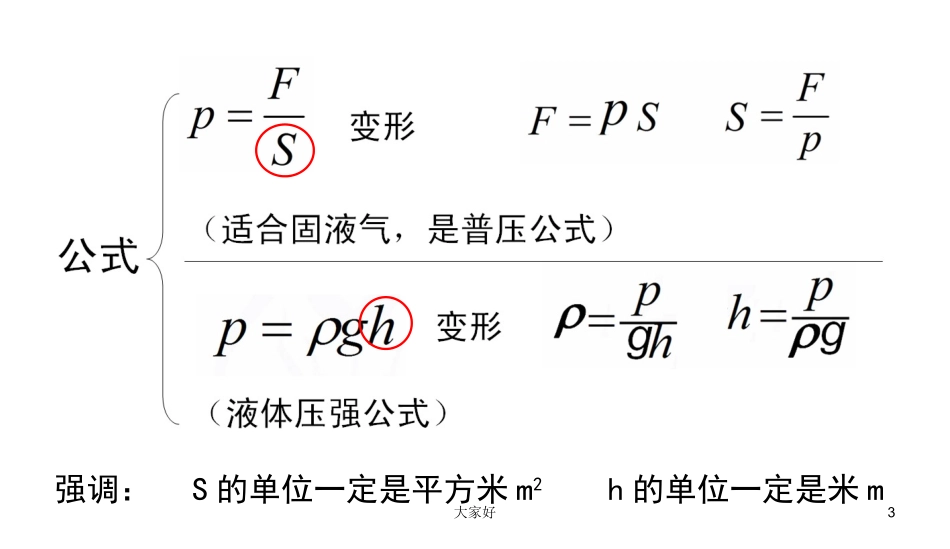 初二物理压强计算专题_第3页