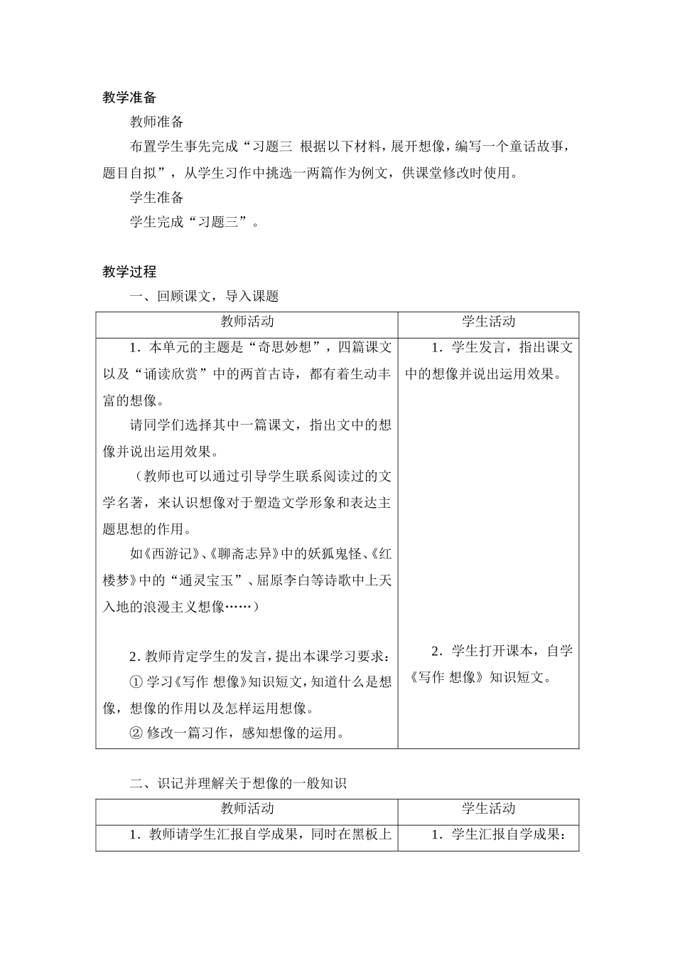 《关于写作想像》教案_第2页