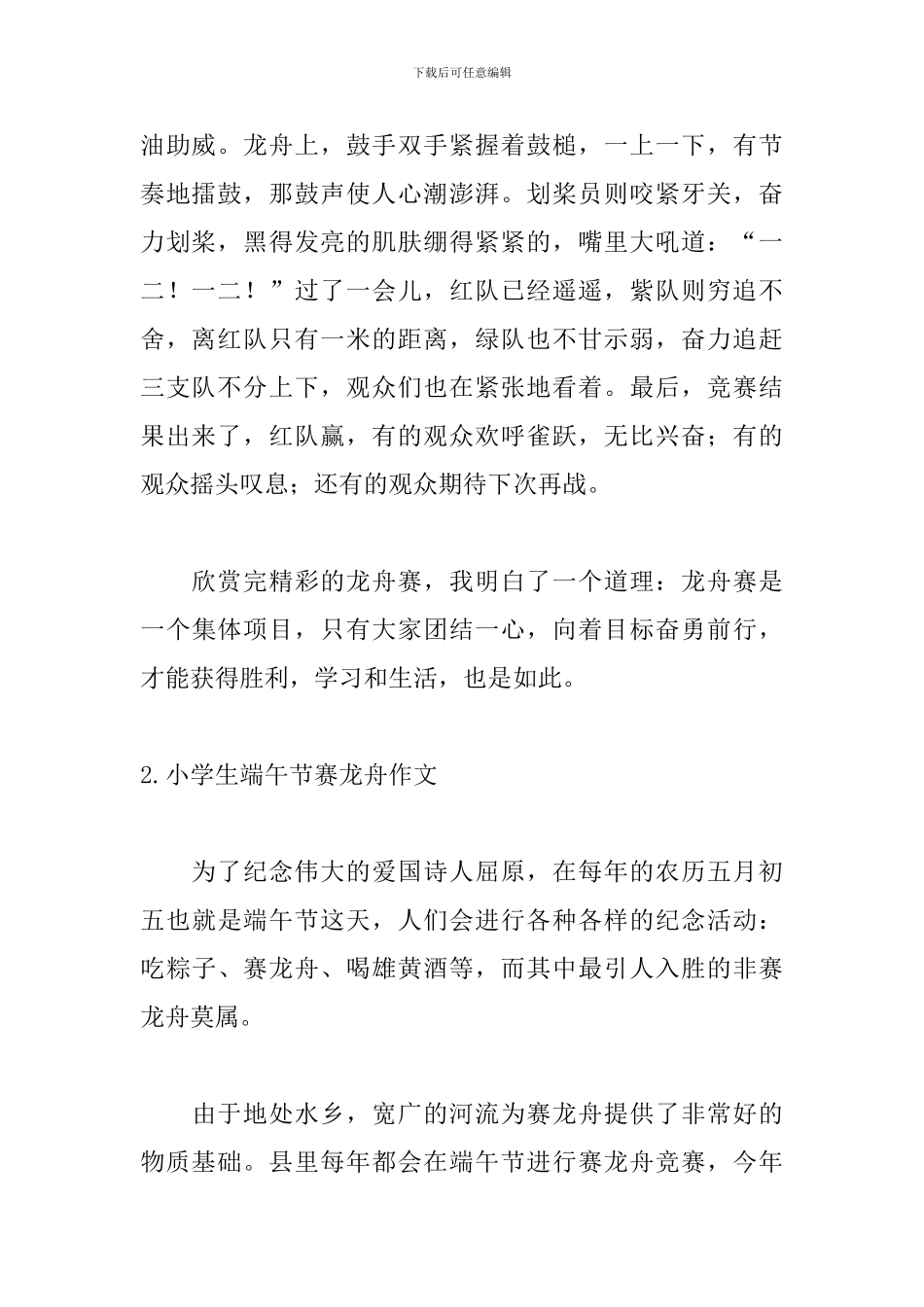 小学生端午节赛龙舟作文_第2页