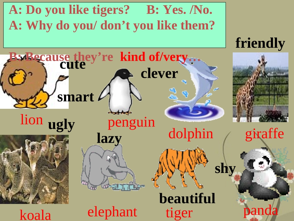 浙江省杭州市三墩中学七年级英语上册《Unit3-Why-do-you-like-koalas？》课件-人教新目标版_第3页
