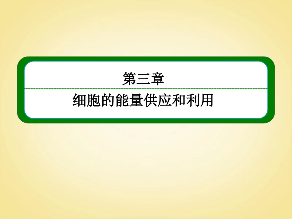 【名师一号】2014届高考生物一轮复习-(基础回扣+考点整合+命题研析+课内外训练)-3-10-ATP的主要来源-细胞_第2页