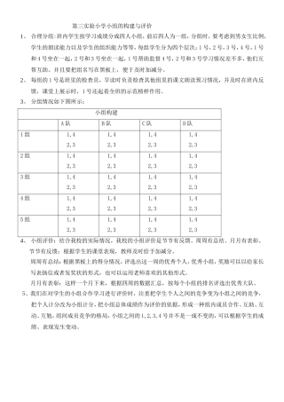 小组的构建与评价
