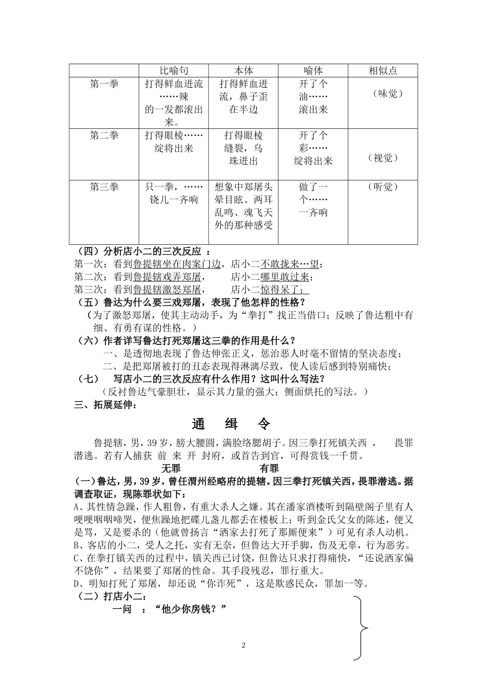 《鲁提辖拳打镇关西》第三课时_第2页