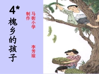 《槐乡的孩子》课件