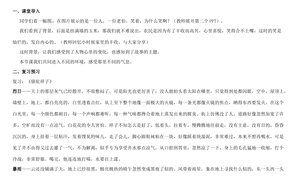 天津市中考语文 第七讲 环境描写的作用复习教案-人教版初中九年级全册语文教案_第2页