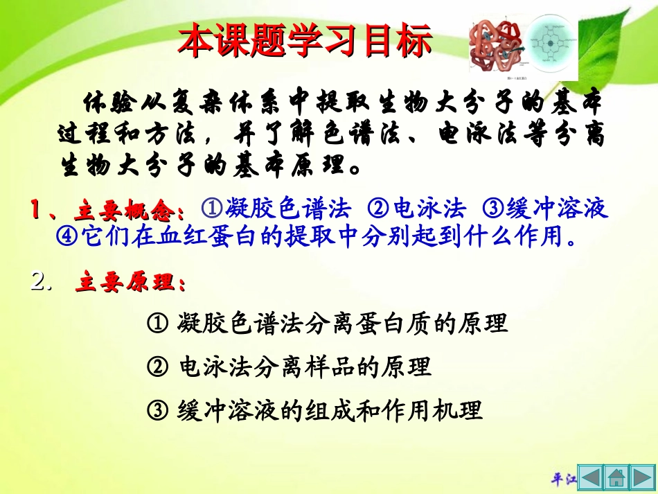 课题3-血红蛋白的提取和分离_第3页