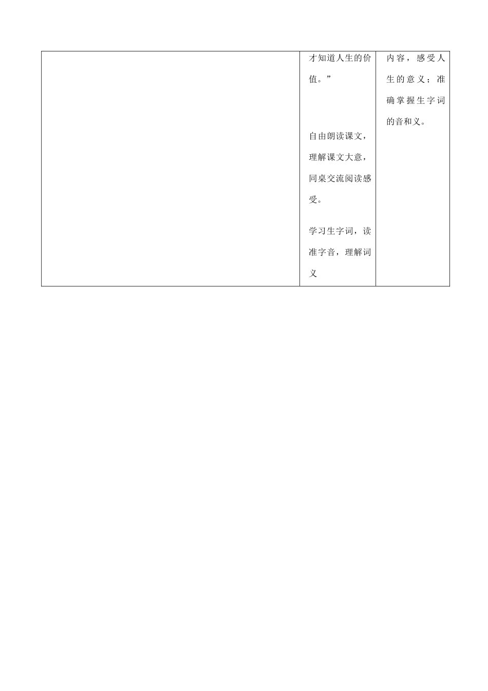 天津市小王庄中学九年级语文下册 12.人 生教案 新人教版_第2页