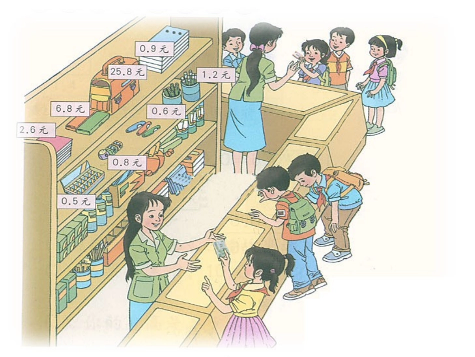 人教2011版小学数学三年级简单小数的加减_第2页