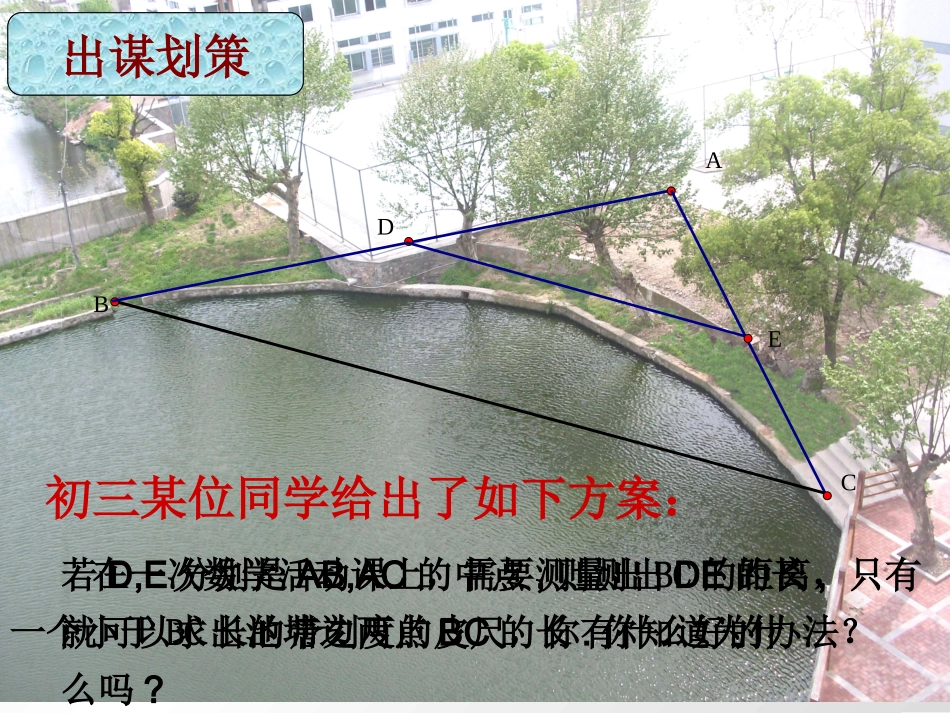 初中二年级数学课件三角形的中位线_第2页