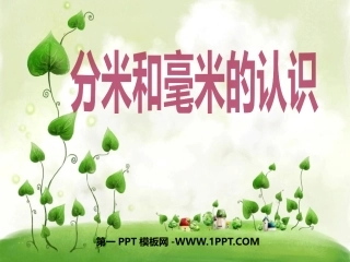 人教2011版小学数学三年级毫米、分米的认识-(2)