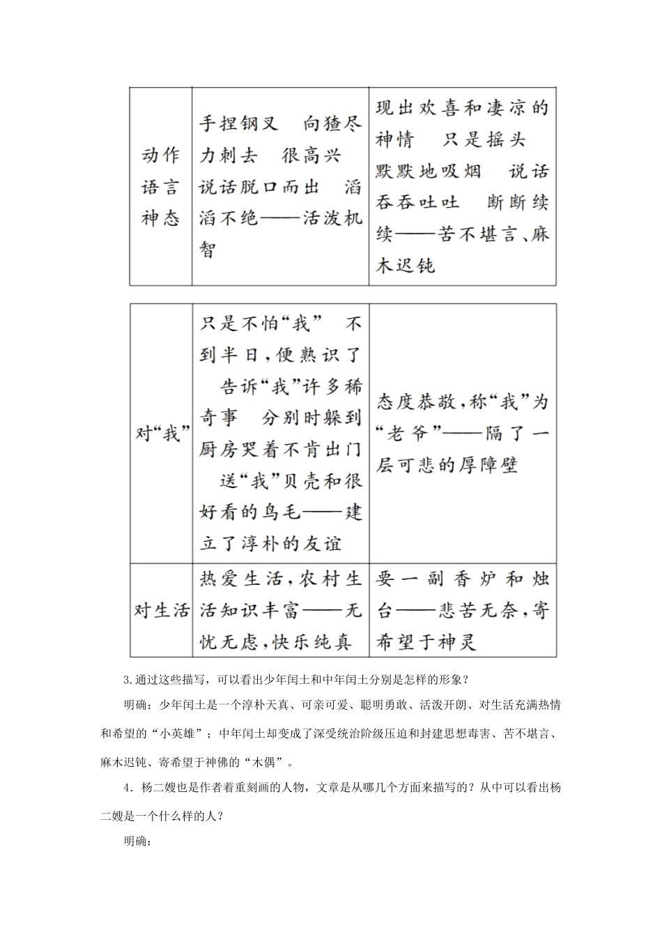 九年级语文下册 13《故乡》教案 （新版）语文版-（新版）语文版初中九年级下册语文教案_第3页