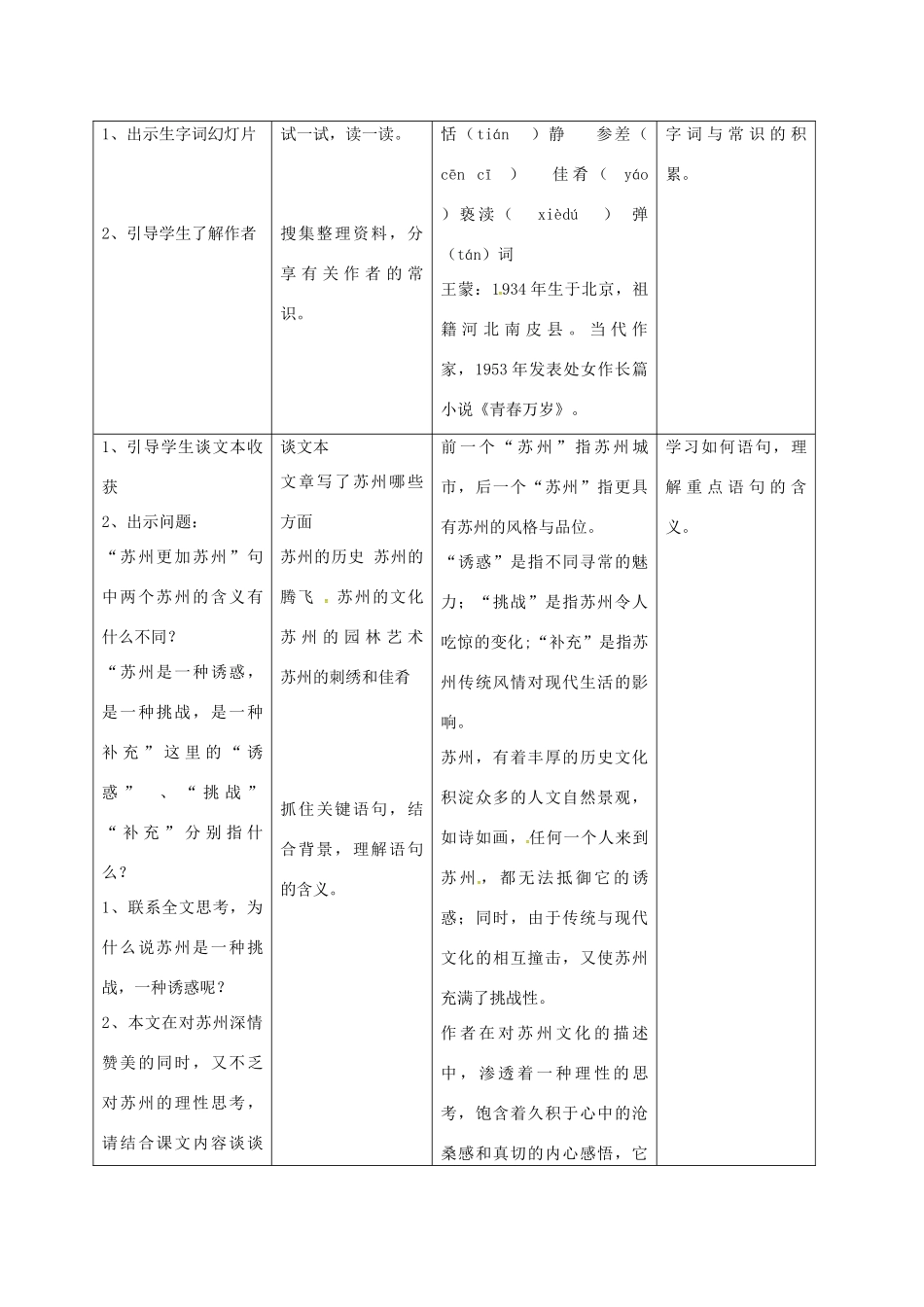 河北省临西县八年级语文上册 第二单元 8 苏州赋教案 河大版-河大版初中八年级上册语文教案_第2页