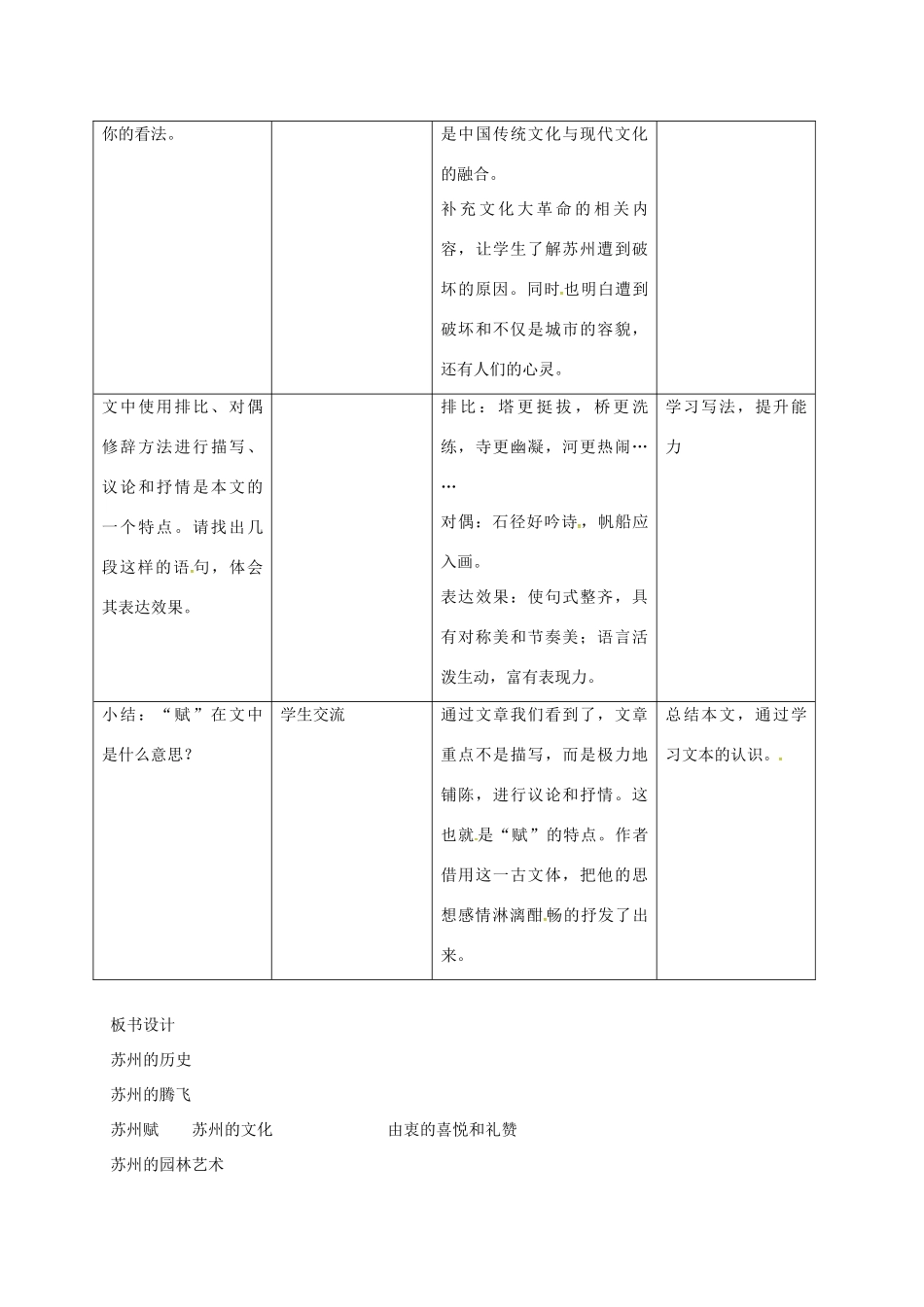 河北省临西县八年级语文上册 第二单元 8 苏州赋教案 河大版-河大版初中八年级上册语文教案_第3页