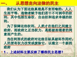 一写进法律文献的民主