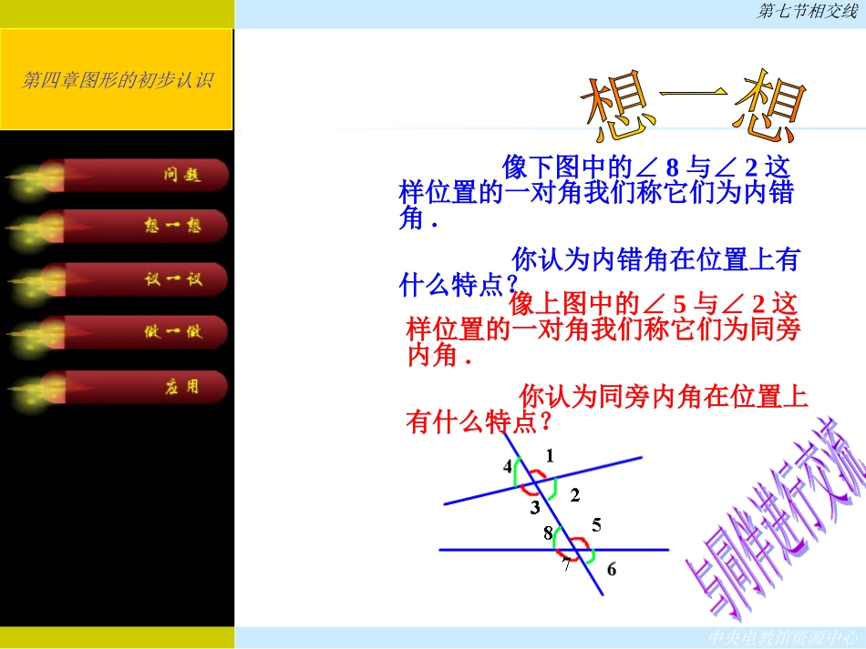 人教版初一数学下册《相交线》PPT优秀课件_第3页