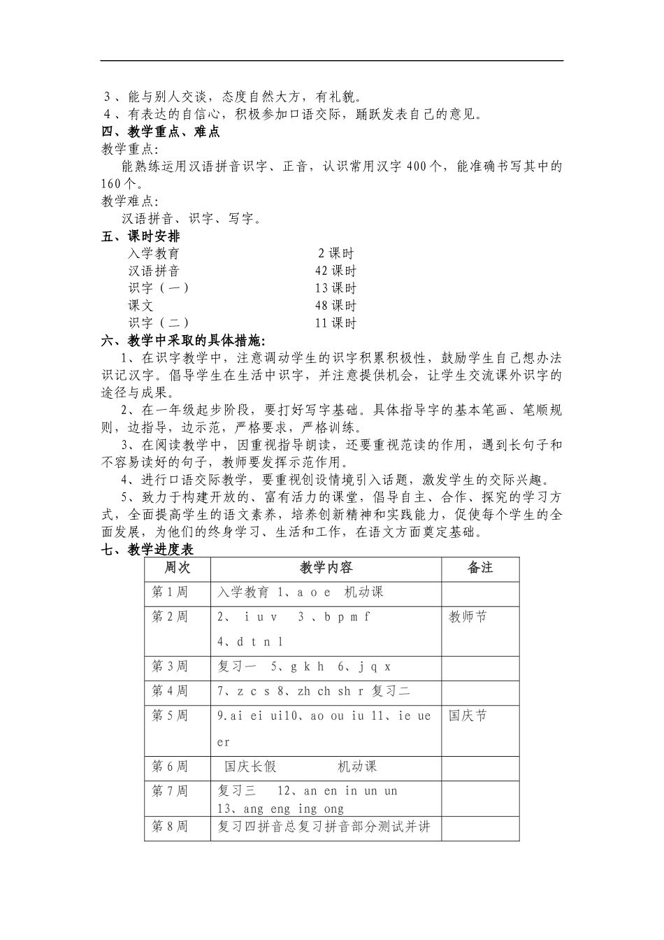 一年级语文拼音和第一单元_第2页