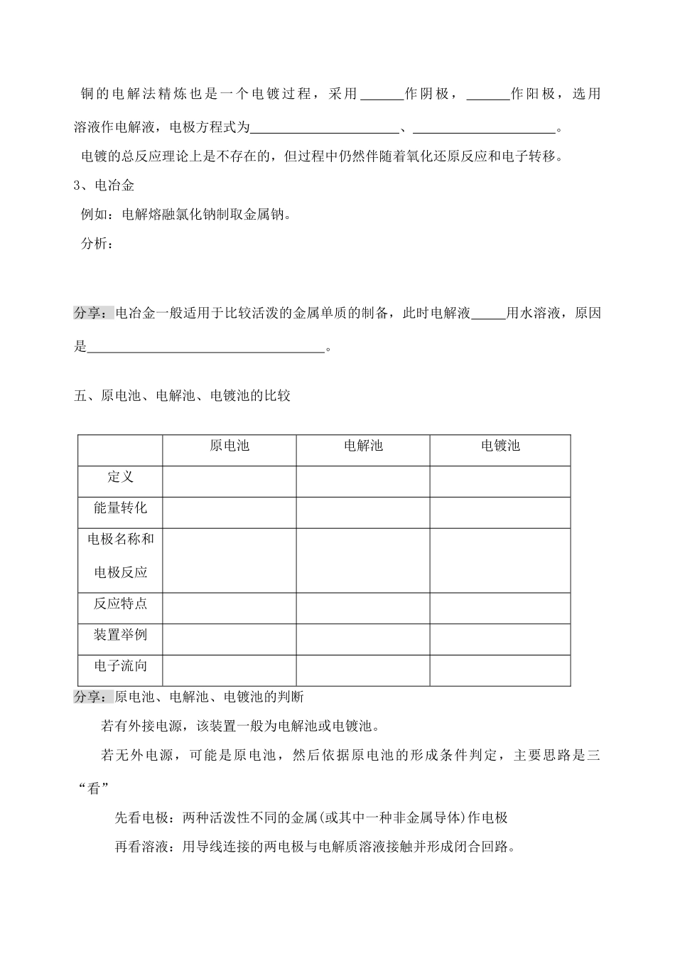 高三化学一轮复习 1.2.3电解池1教学案 苏教版_第2页