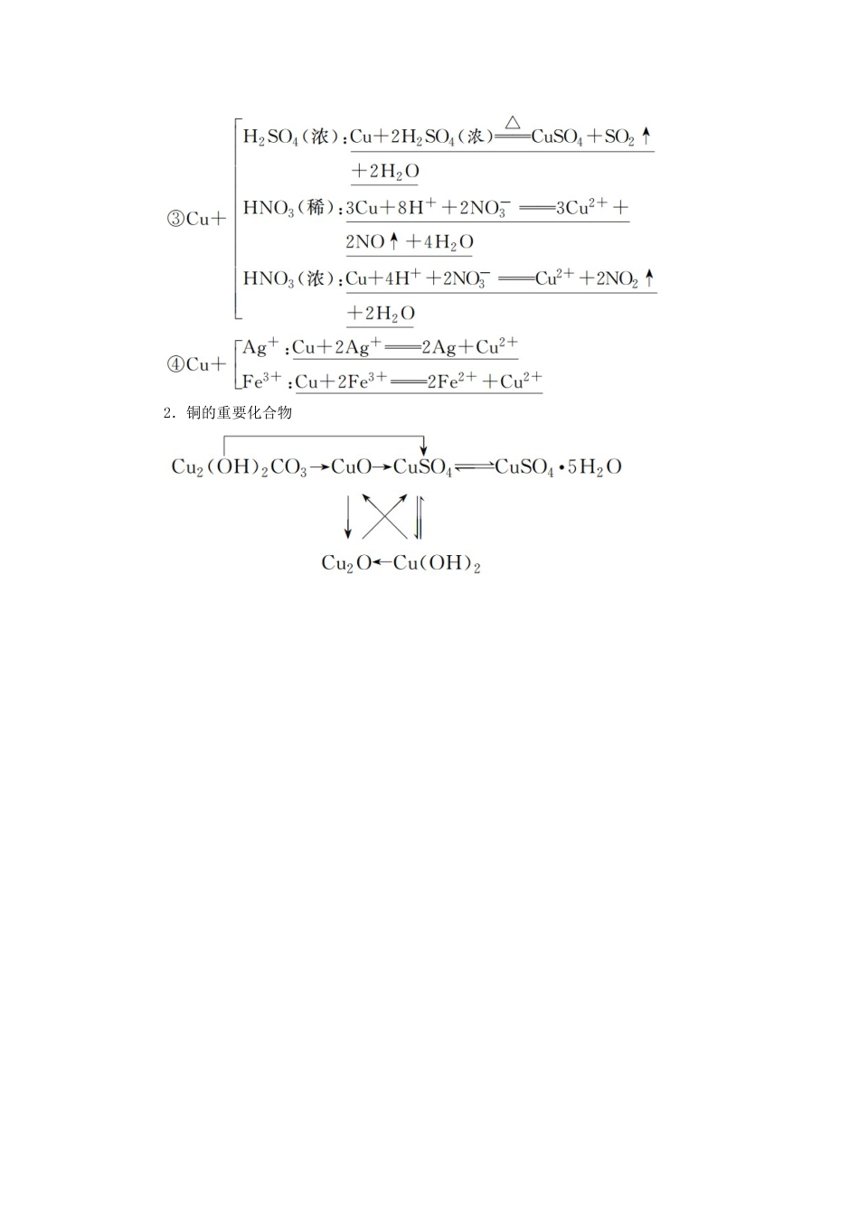 高考化学一轮复习 第三章 金属及其化合物 第四节 金属材料及金属矿物的开发利用学案 新人教版-新人教版高三全册化学学案_第2页