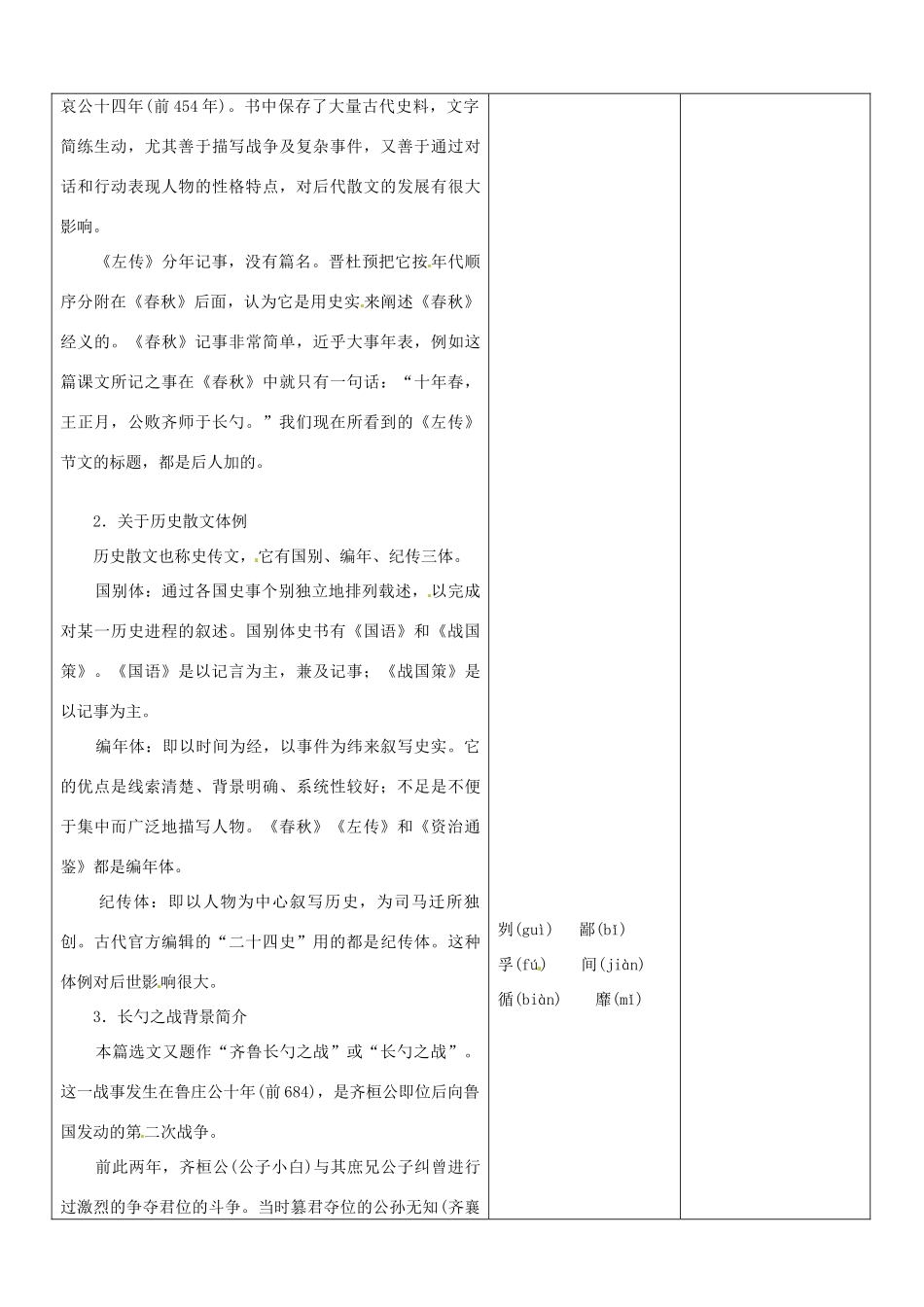 山东省郯城县九年级语文《曹刿论战》教案一 人教新课标版_第2页