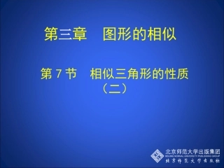 1.3相似三角形的性质