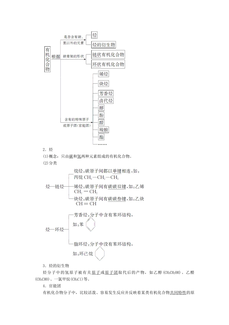 高中化学 第1章 有机化合物的结构与性质 第1节 认识有机化学学案 鲁科版选修5-鲁科版高二选修5化学学案_第3页