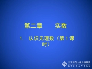 1.1-认识无理数(第1课时).1-认识无理数(第1课时)-演示文稿