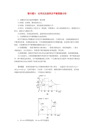 高中化学 第2章 化学反应的方向、限度与速率 微专题6 化学反应速率及平衡图像分析学案 鲁科版选择性必修1-鲁科版高中选择性必修1化学学案