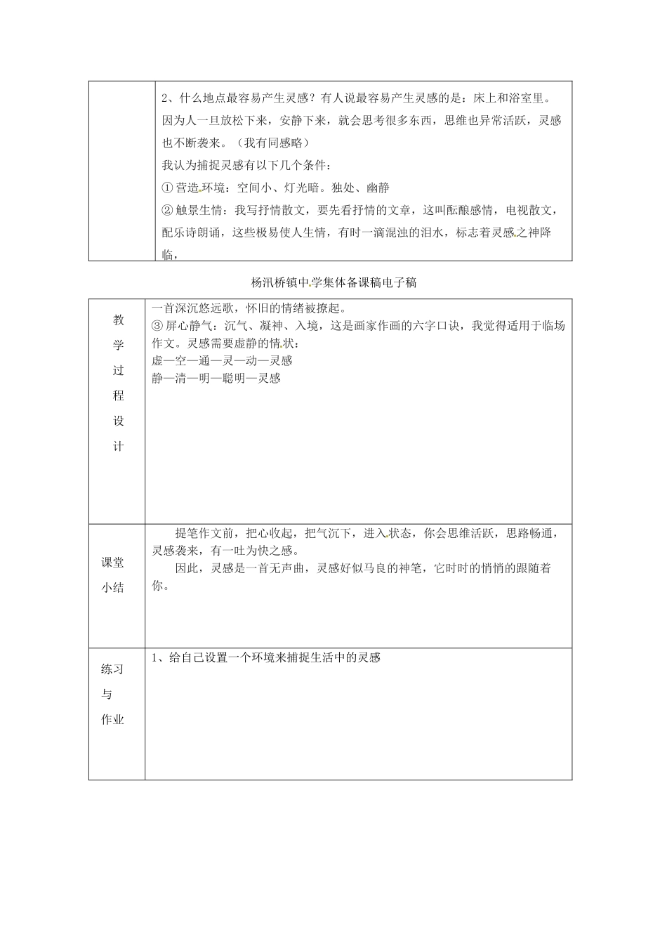 浙江省绍兴县杨汛桥镇中学九年级语文上册 作文5教学案 人教新课标版_第2页