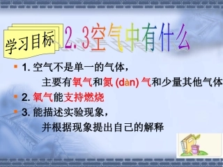 1.3空气中有什么