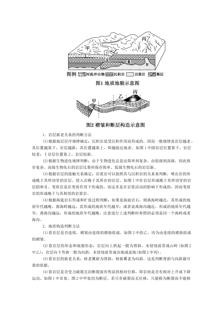 高中地理 第四章 地表形态的塑造章末知识整合学案 新人教版必修1-新人教版高一必修1地理学案_第2页