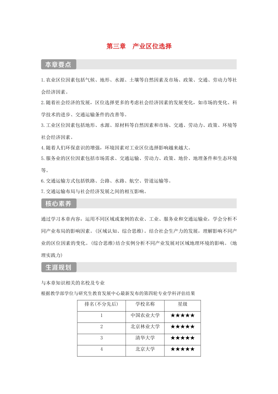 高中地理 第三章 产业区位选择 第一节 农业区位因素导学案 中图版必修第二册-中图版高一第二册地理学案_第1页