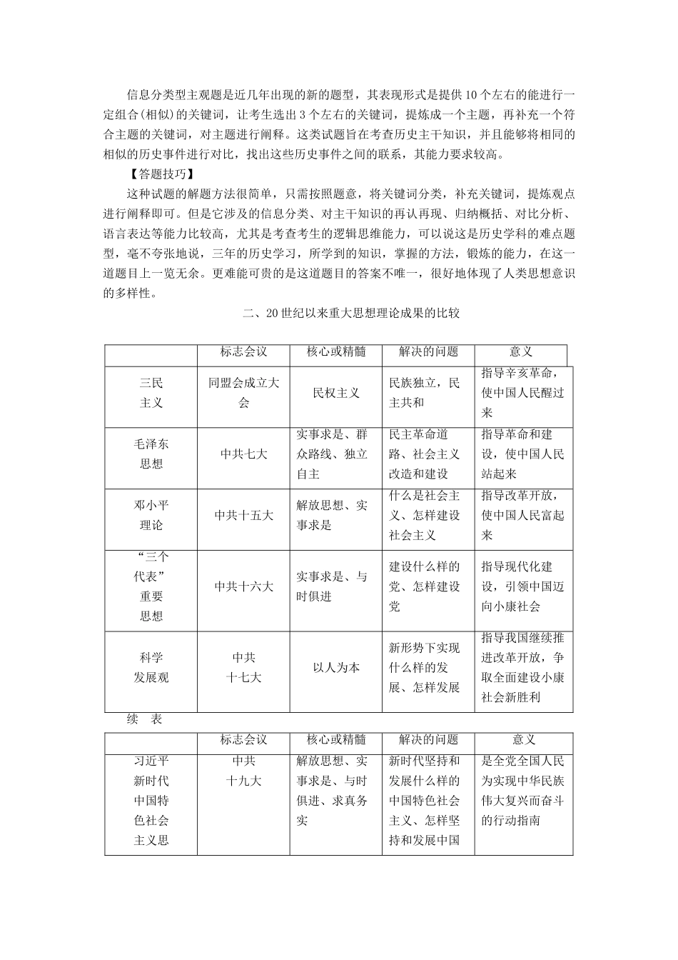 高考历史一轮复习 第十四单元 近现代中国的先进思想单元优化提升学案 岳麓版-岳麓版高三全册历史学案_第3页