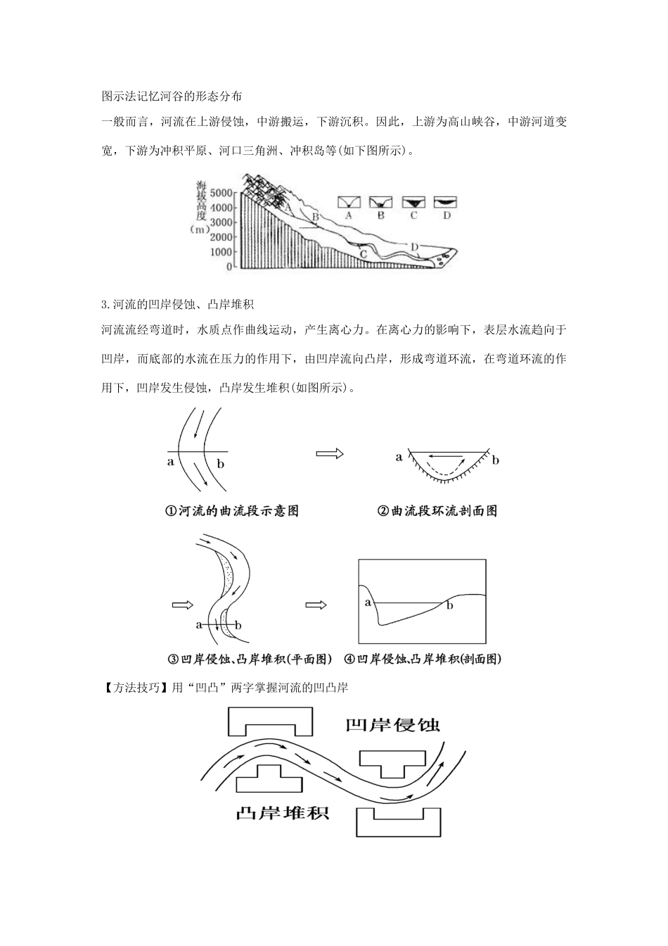 高中地理 第四章 地表形态的塑造 4.3 河流地貌的发育学案1 新人教版必修1-新人教版高一必修1地理学案_第3页
