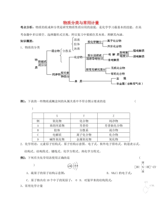 高中化学 2.1《物质的分类》学案24 新人教版必修1
