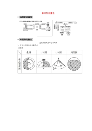 高中地理 第一章 宇宙的地球中 章末知识整合学案 湘教版必修1-湘教版高一必修1地理学案