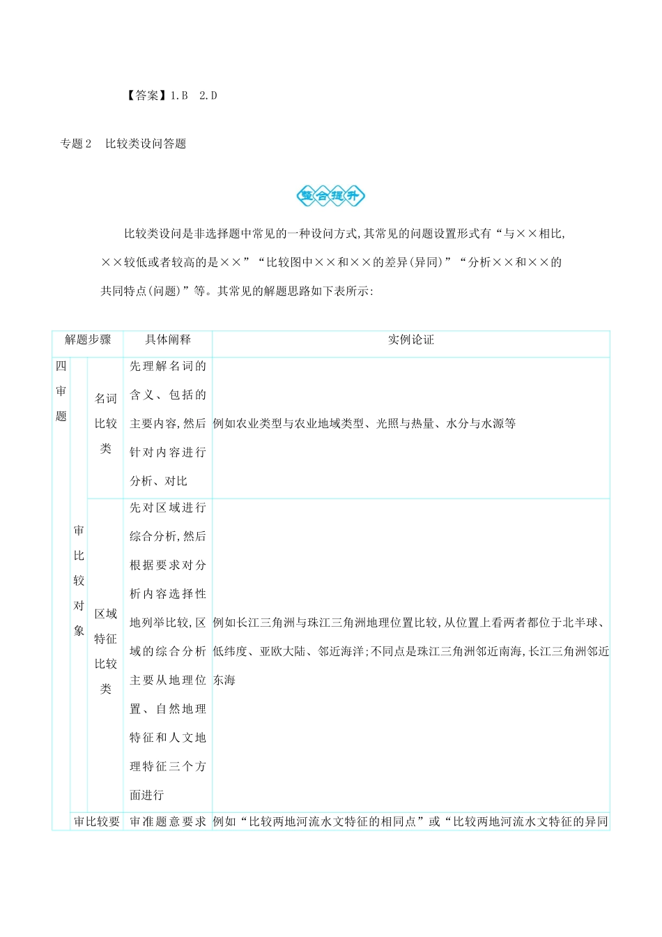 高考地理总复习 第十七单元 区域经济发展单元总结学案-人教版高三全册地理学案_第3页