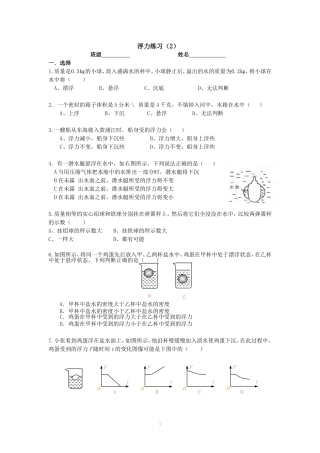 浮力2(2015.5)